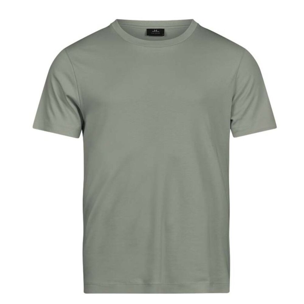 Tee Jays Mens Plain Pima Cotton T-Shirt / Sage